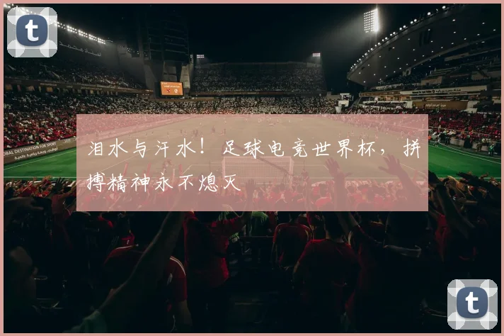 泪水与汗水！足球电竞世界杯，拼搏精神永不熄灭